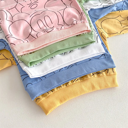 Cotton Sweatshirt and Pants Set