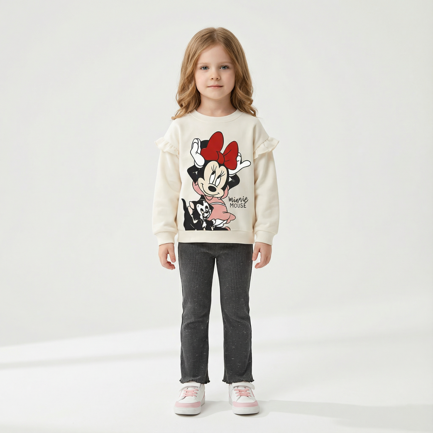 Cotton Sweatshirt and Pants Set