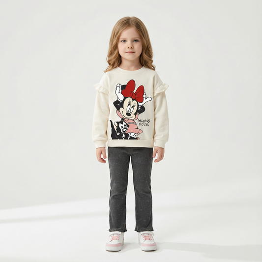 Cotton Sweatshirt and Pants Set
