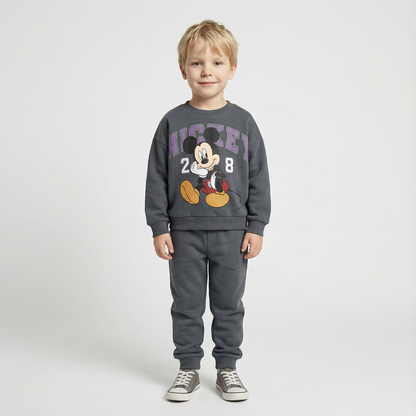Cotton Sweatshirt and Pants Set