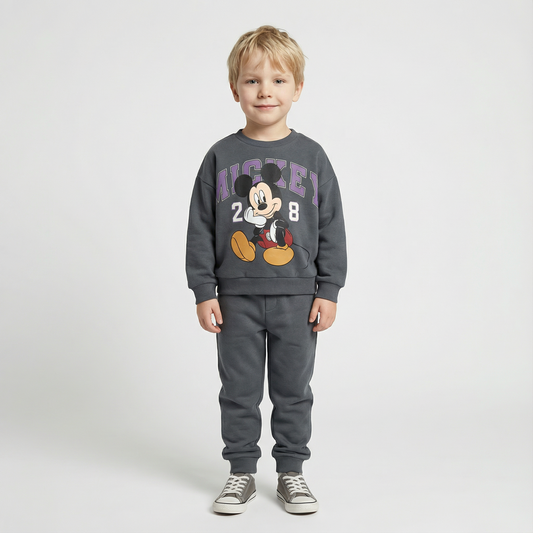 Cotton Sweatshirt and Pants Set