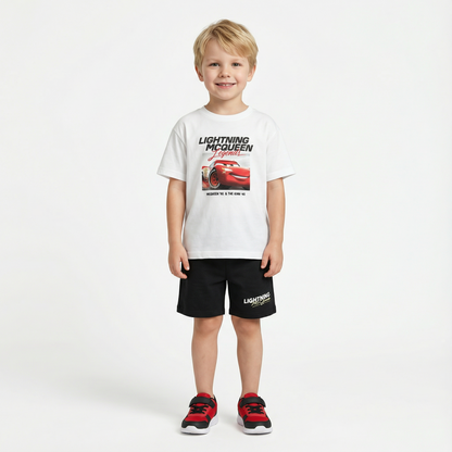 Cartoon T-Shirt and Shorts Set