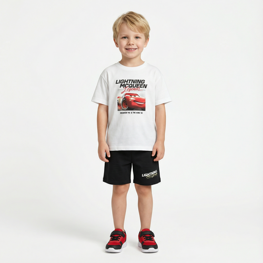 Cartoon T-Shirt and Shorts Set