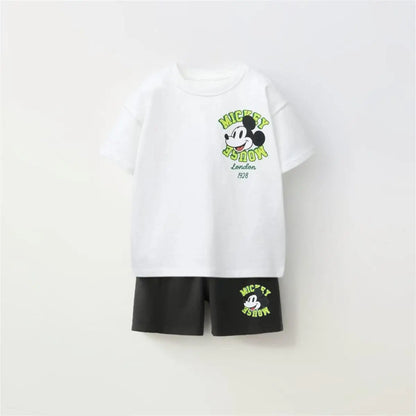 Cartoon T-Shirt and Shorts Set