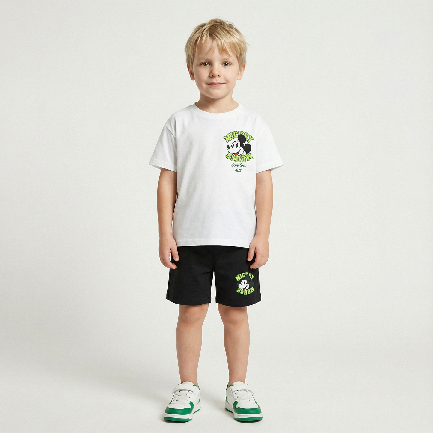 Cartoon T-Shirt and Shorts Set
