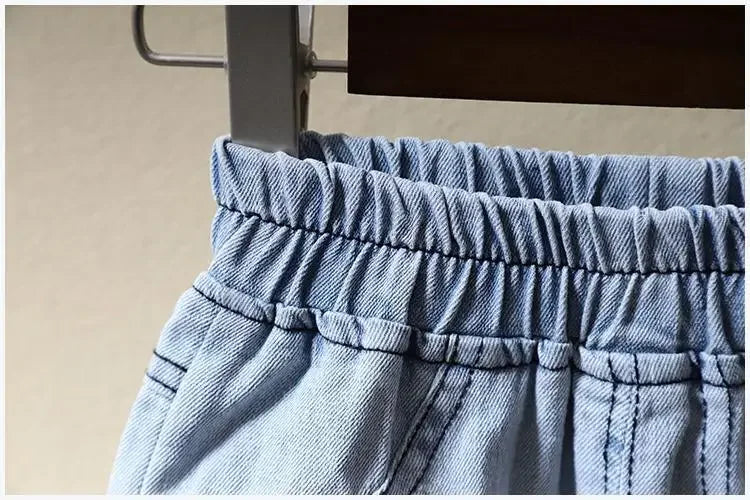 Mickey Mouse T-shirt & Jeans Shorts Set