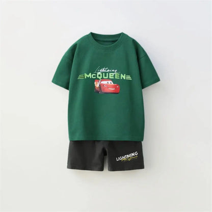 Cartoon T-Shirt and Shorts Set