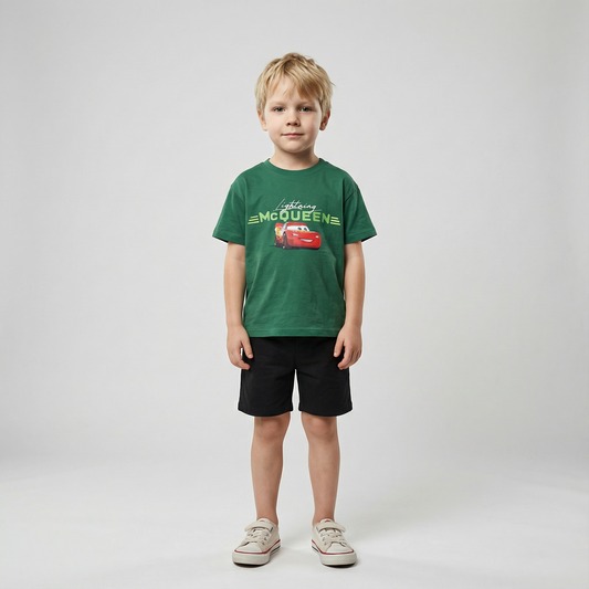 Cartoon T-Shirt and Shorts Set