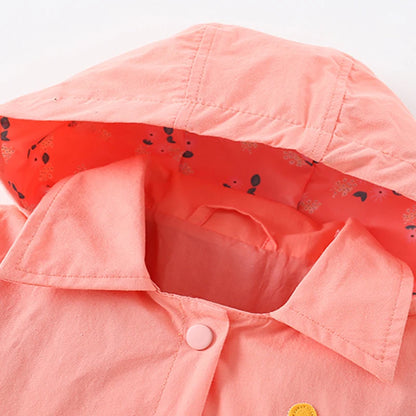 Strawberry Embroidery Hoodie Jacket