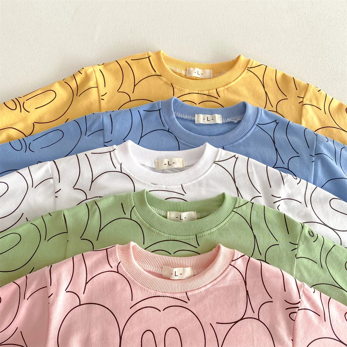 Cotton Sweatshirt and Pants Set