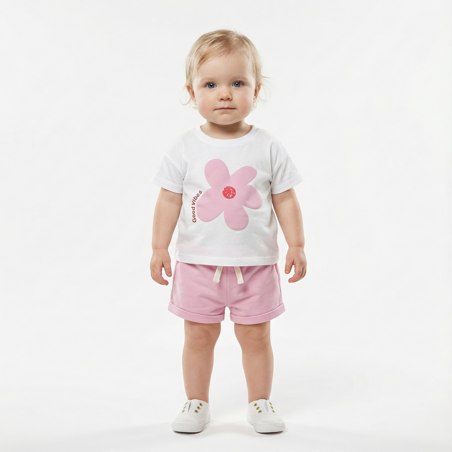 Cartoon T-Shirt and Shorts Set