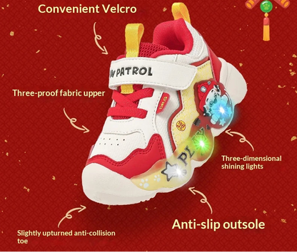 Genuine PAW Patrol Strap, Breathable, Non-Slip, LED Sneaker Shoes