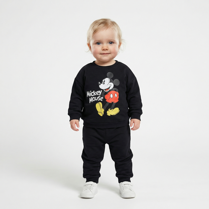 Cotton Sweatshirt and Pants Set