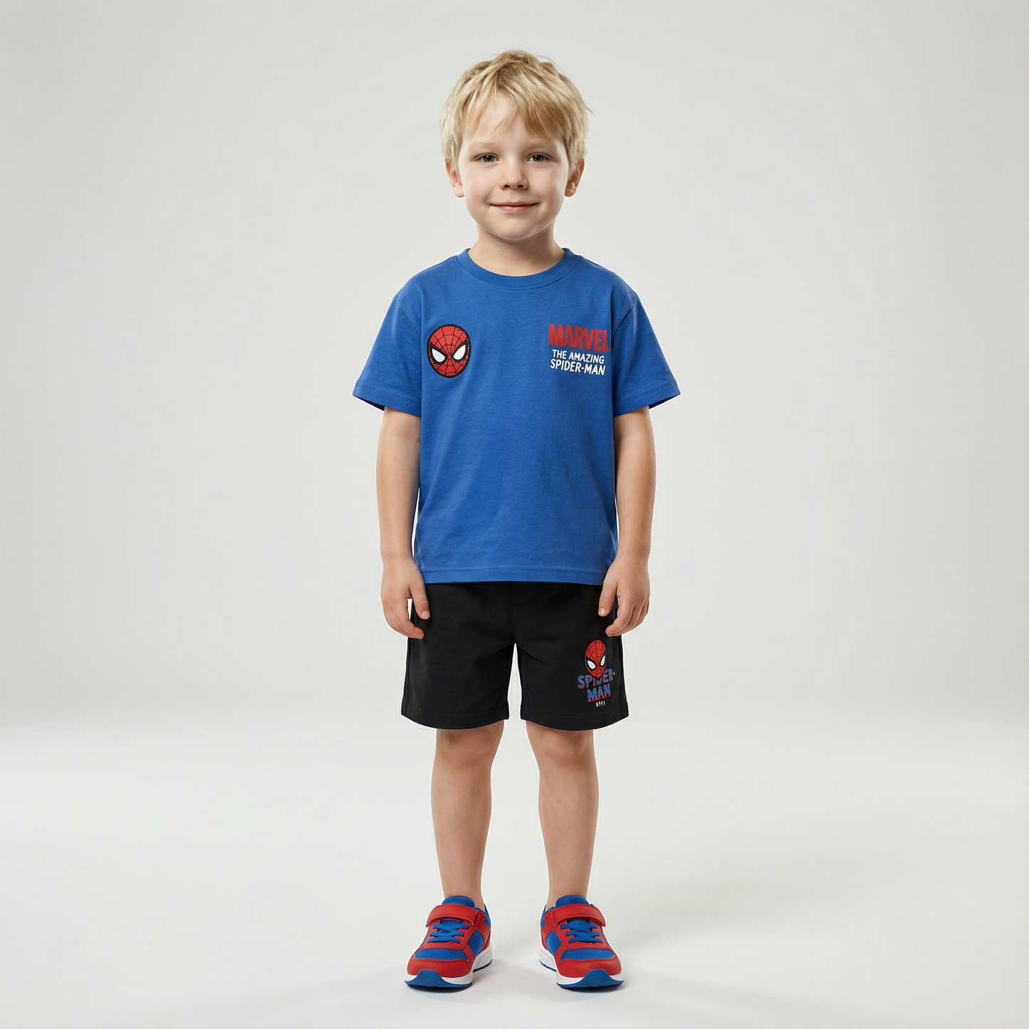 Cartoon T-Shirt and Shorts Set