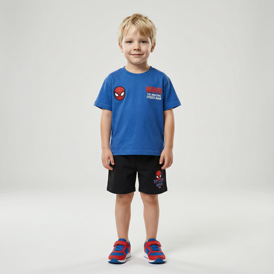 Cartoon T-Shirt and Shorts Set
