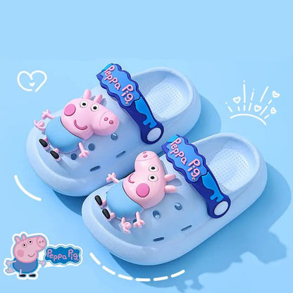 Lightweight, Breathable & Non-Slip Peppa & George Pig Summer Slippers