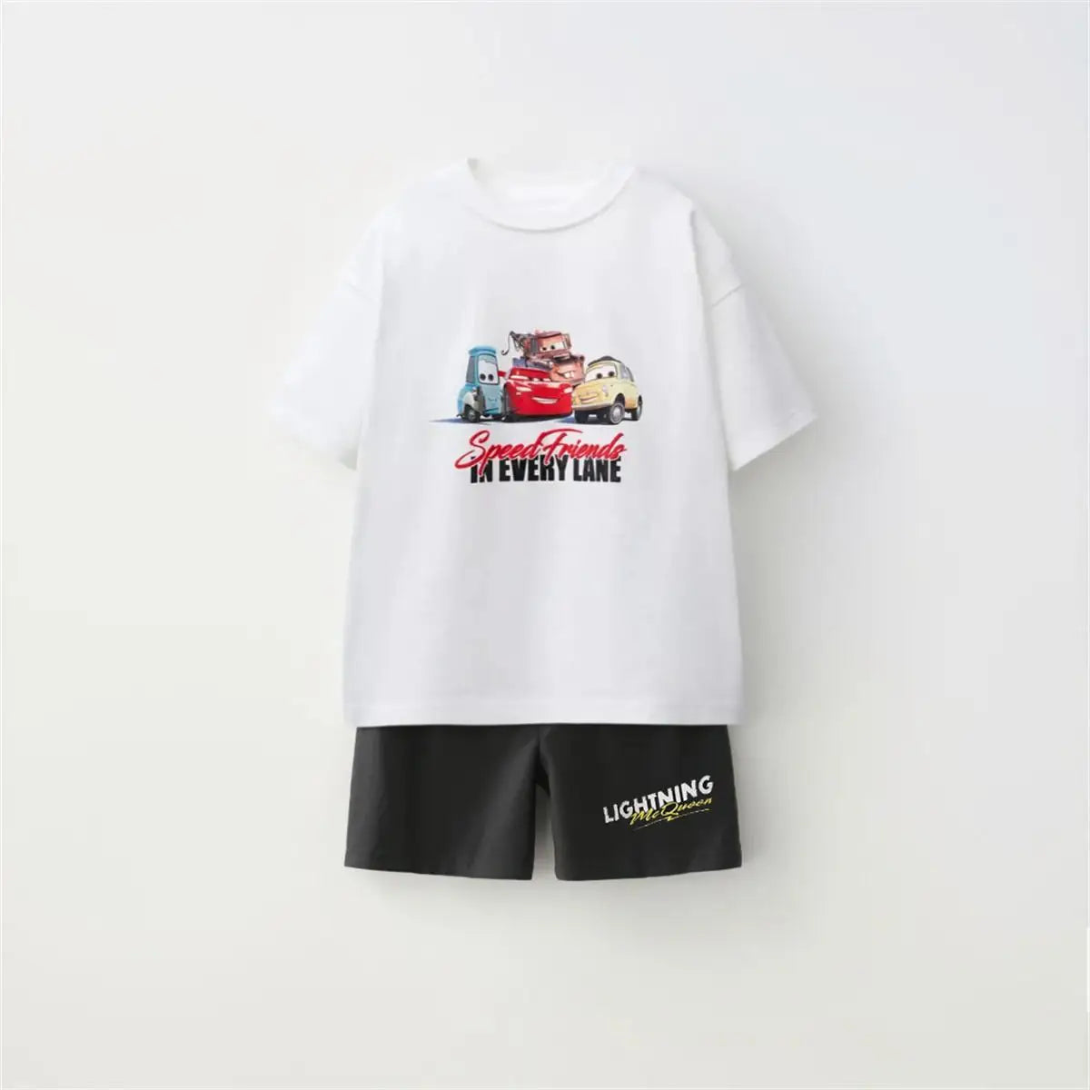 Cartoon T-Shirt and Shorts Set