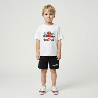 Cartoon T-Shirt and Shorts Set