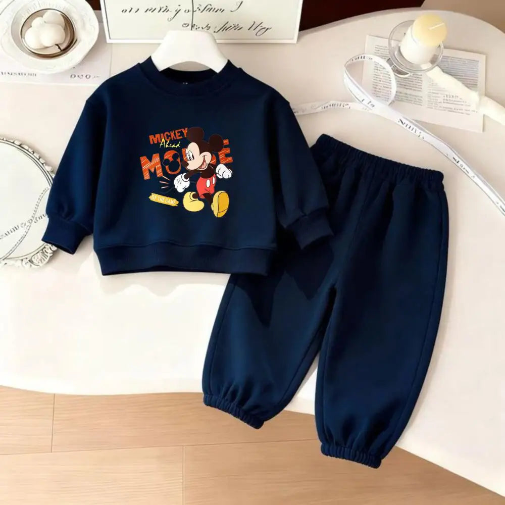 Cotton Sweatshirt and Pants Set