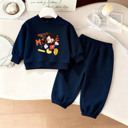 Cotton Sweatshirt and Pants Set