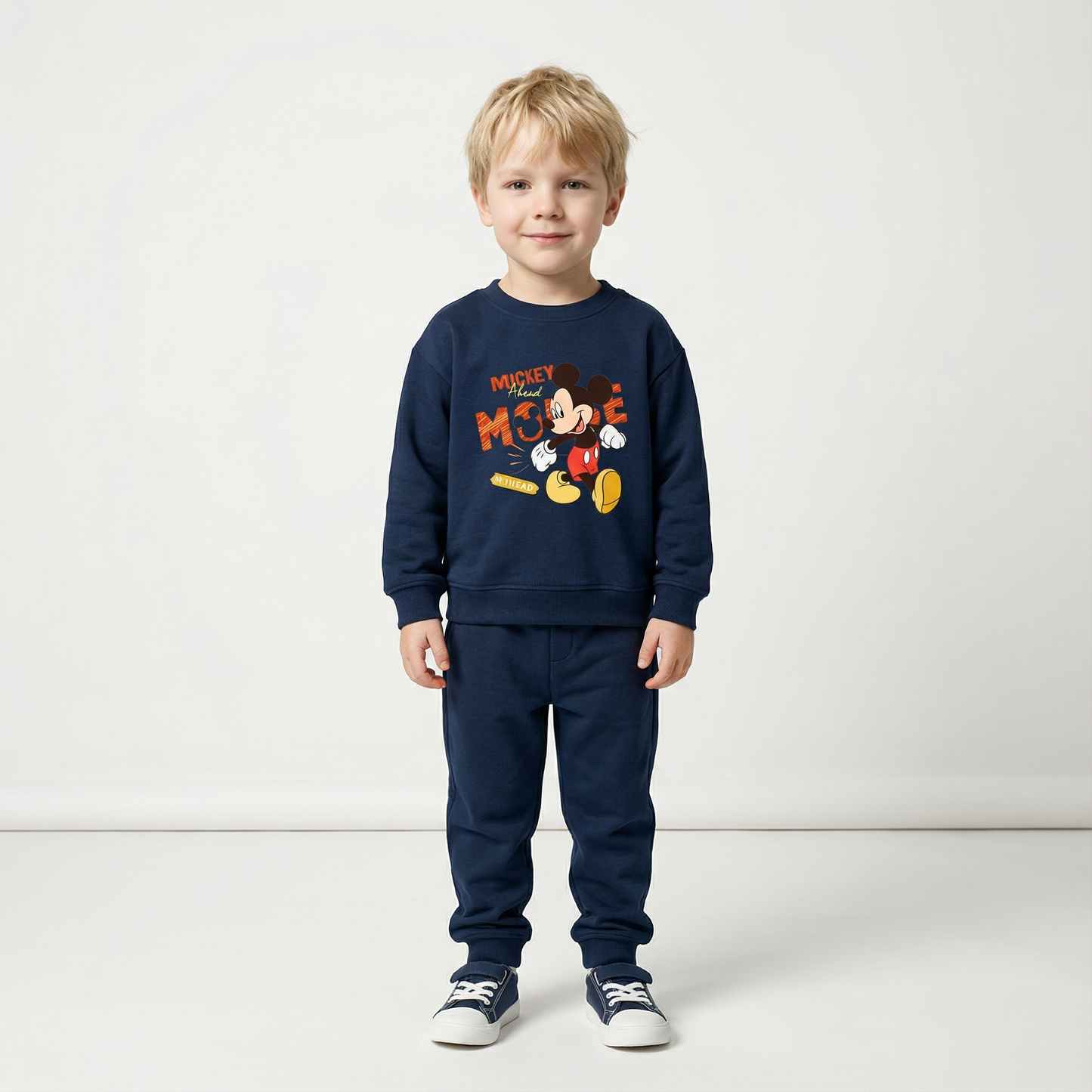 Cotton Sweatshirt and Pants Set