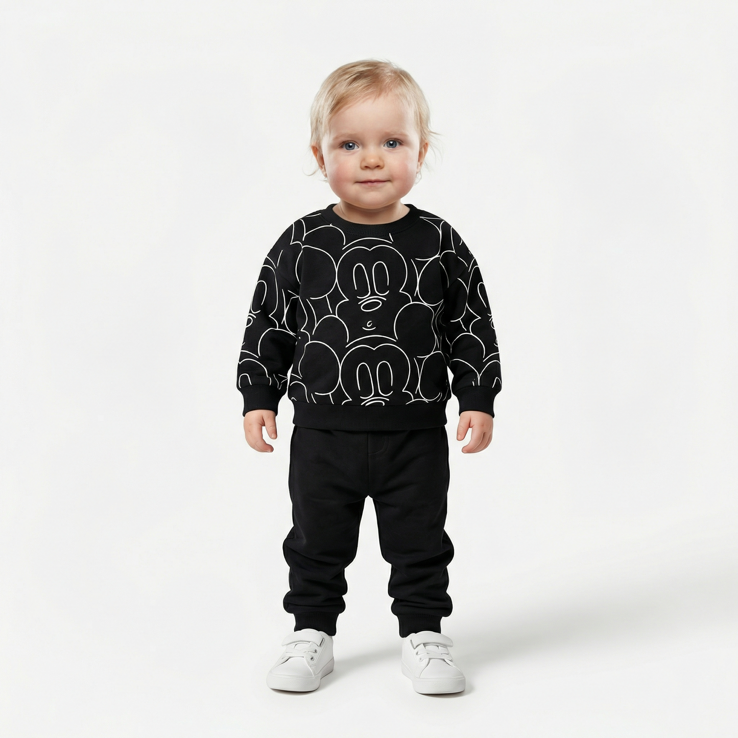 Cotton Sweatshirt and Pants Set