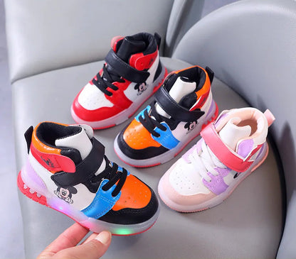 Minnie & Mickey Mouse LED Sneakers