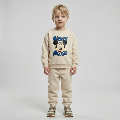 Cotton Sweatshirt and Pants Set