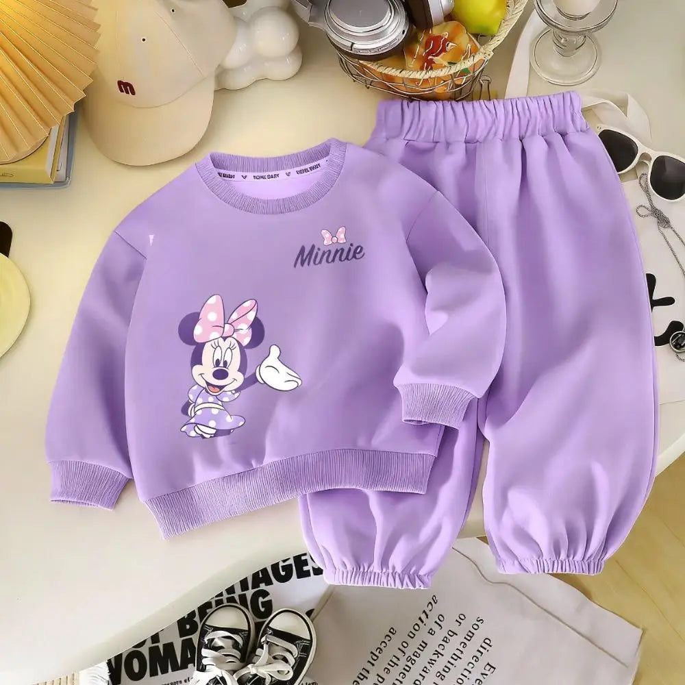 Cotton Sweatshirt and Pants Set