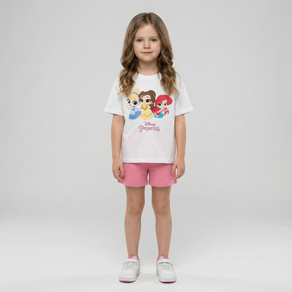 Cartoon T-Shirt and Shorts Set
