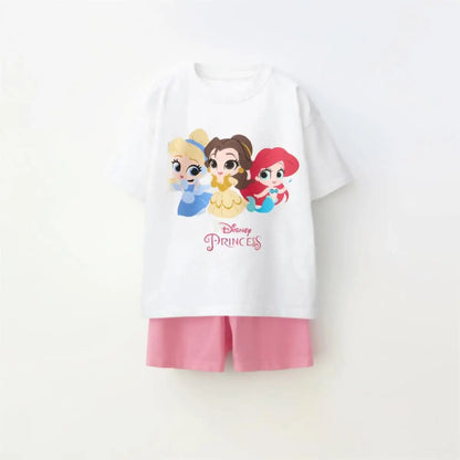 Cartoon T-Shirt and Shorts Set