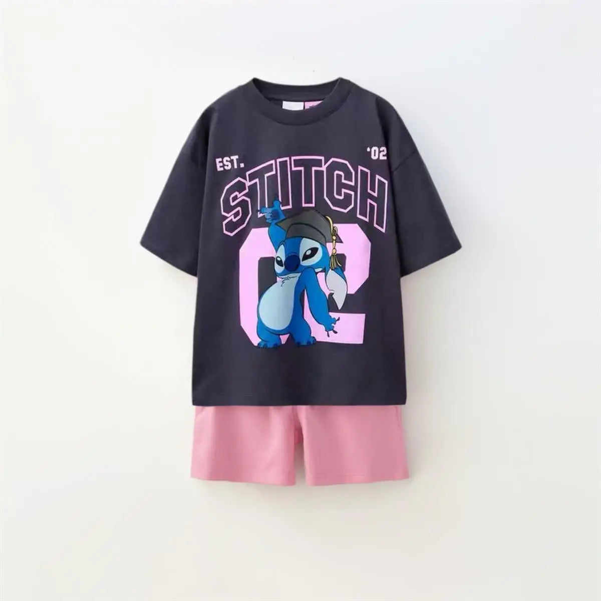 Cartoon T-Shirt and Shorts Set