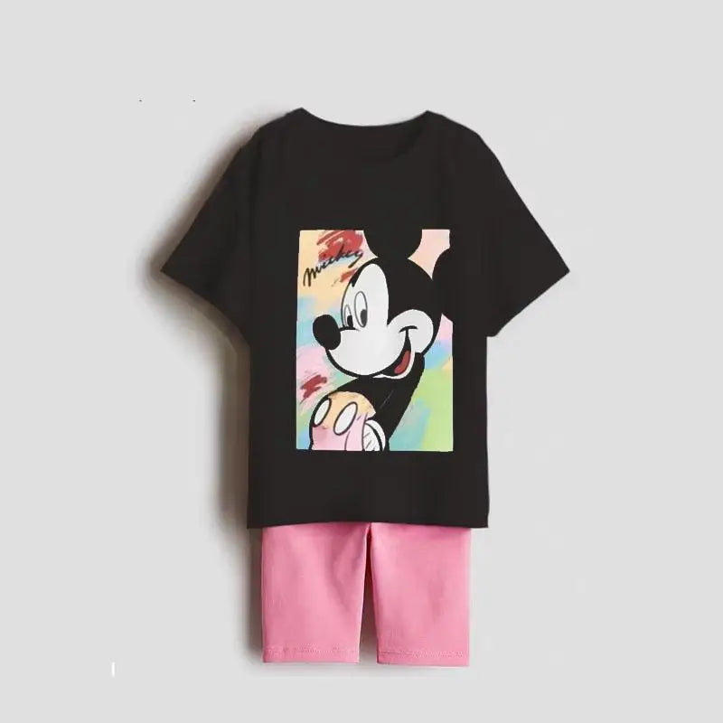 Cartoon T-Shirt and Shorts Set