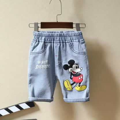 Mickey Mouse T-shirt & Jeans Shorts Set