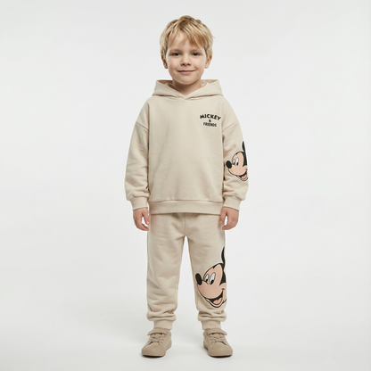 Cotton Sweatshirt and Pants Set