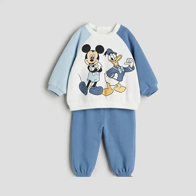 Cotton Sweatshirt and Pants Set