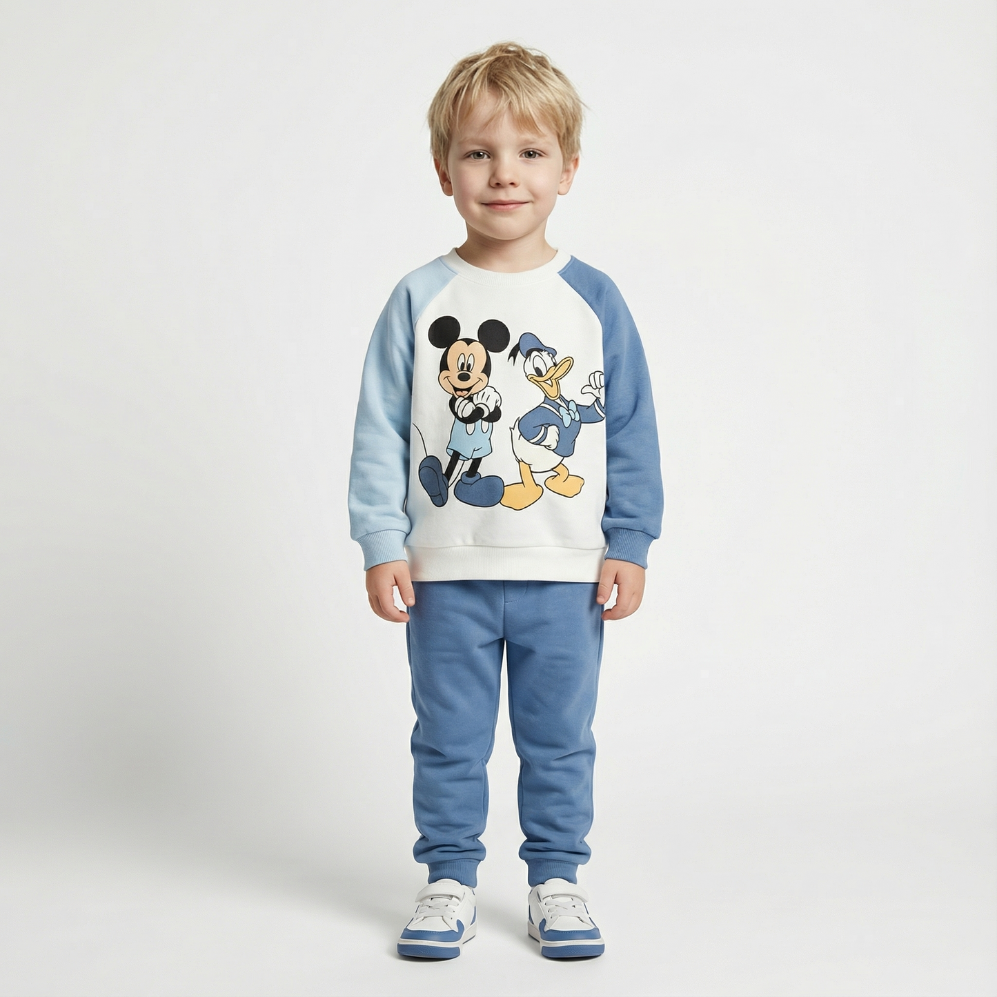 Cotton Sweatshirt and Pants Set