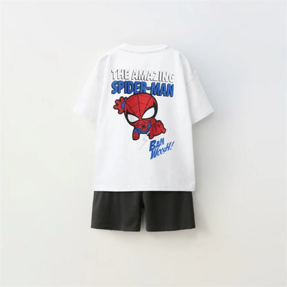 Cartoon T-Shirt and Shorts Set