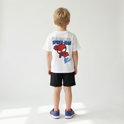 Cartoon T-Shirt and Shorts Set