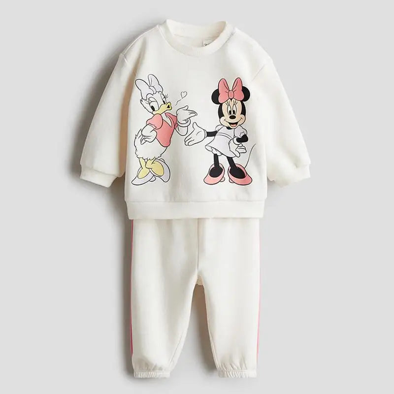 Cotton Sweatshirt and Pants Set
