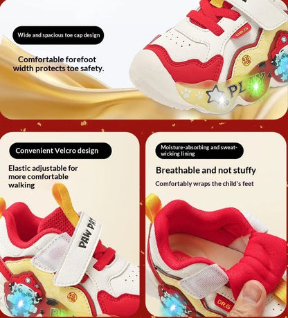 Genuine PAW Patrol Strap, Breathable, Non-Slip, LED Sneaker Shoes