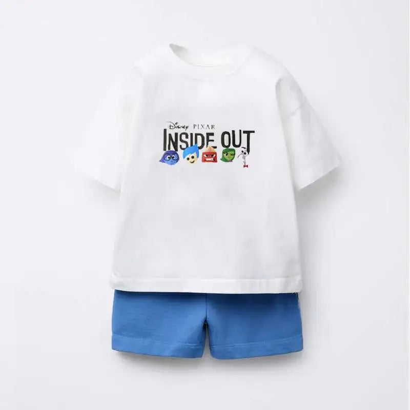 Cartoon T-Shirt and Shorts Set