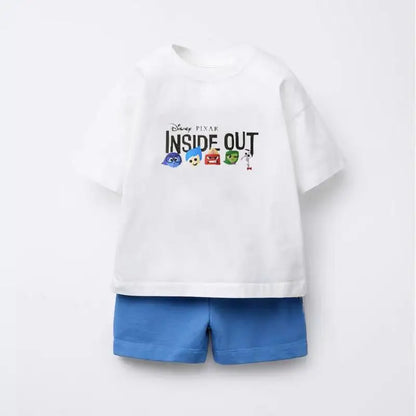 Cartoon T-Shirt and Shorts Set