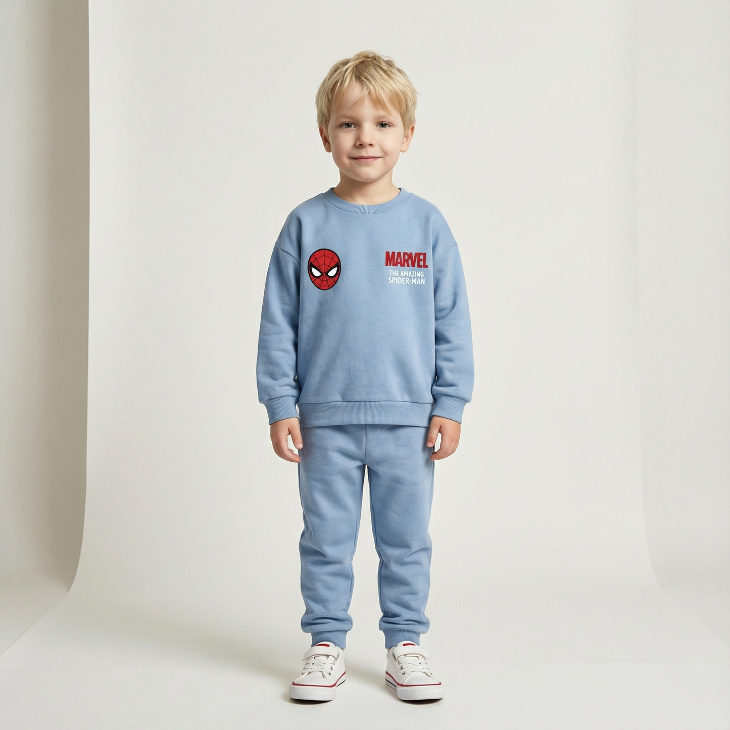 Cotton Sweatshirt and Pants Set