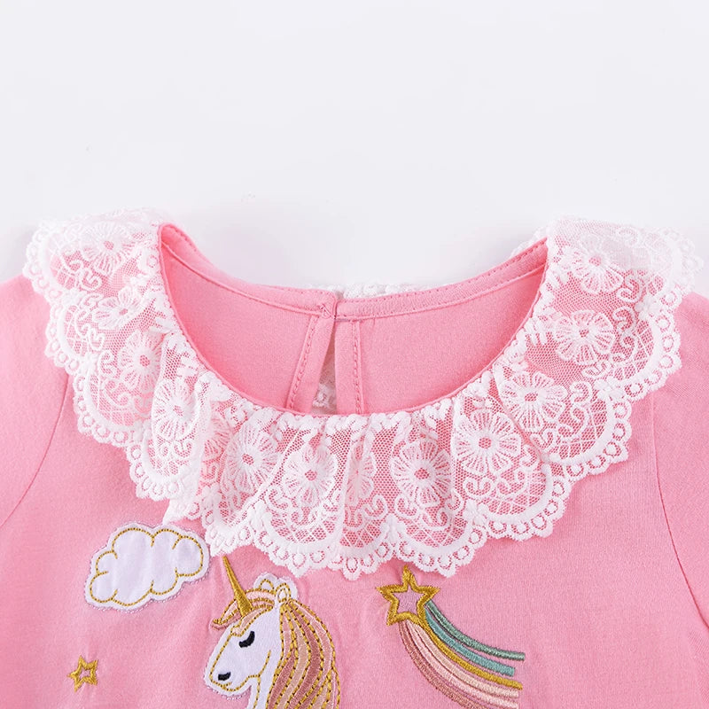 Summer 100% Cotton Unicorn T-Shirt & Shorts Set