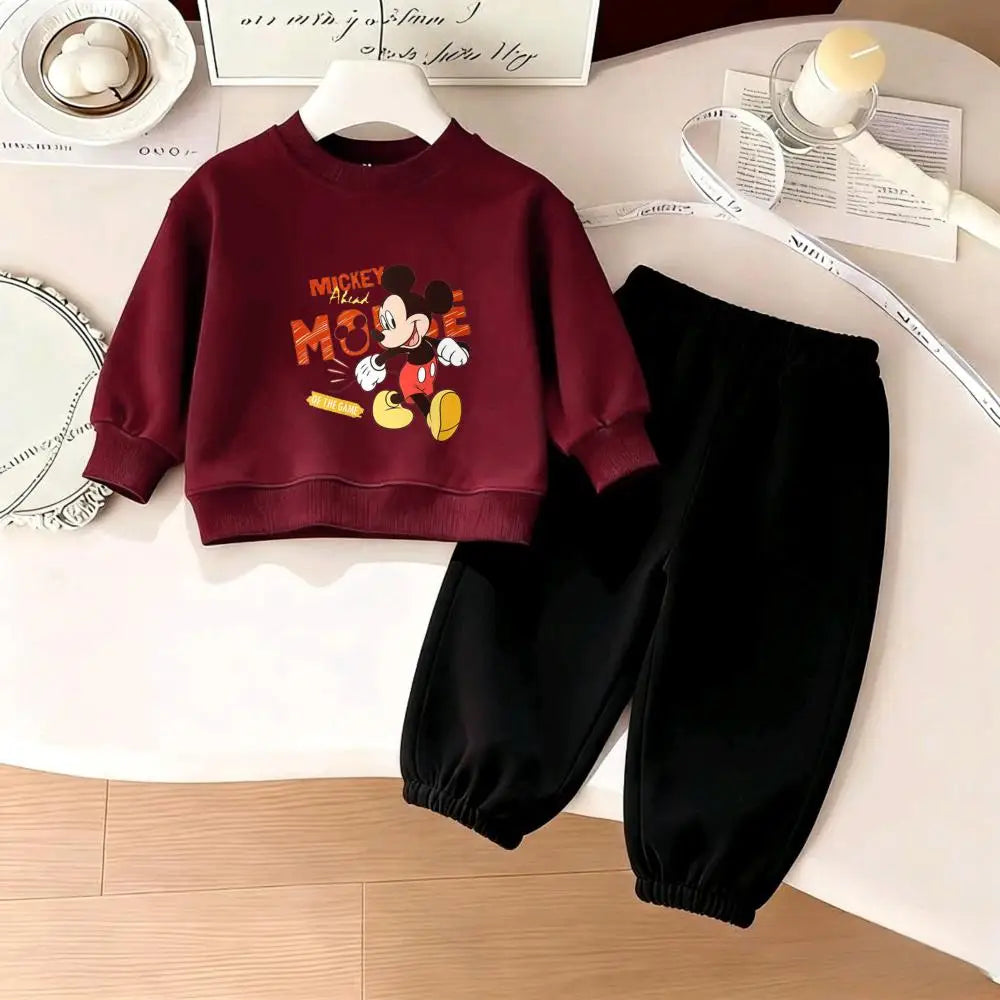 Cotton Sweatshirt and Pants Set