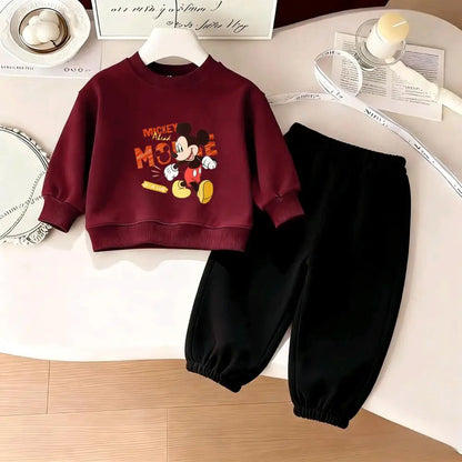 Cotton Sweatshirt and Pants Set