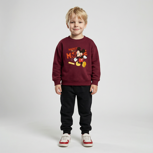 Cotton Sweatshirt and Pants Set