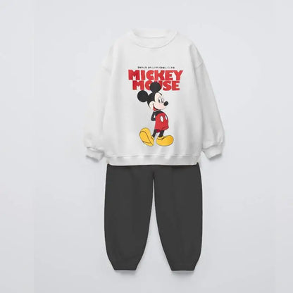 Cotton Sweatshirt and Pants Set