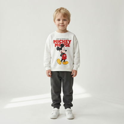 Cotton Sweatshirt and Pants Set